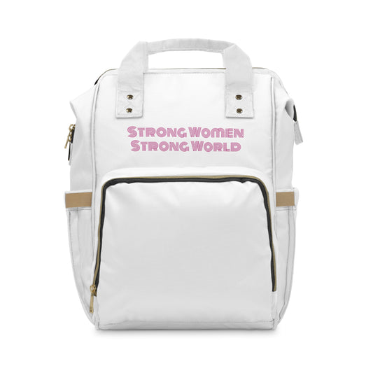 Strong Women Strong World Multifunctional Diaper Backpack